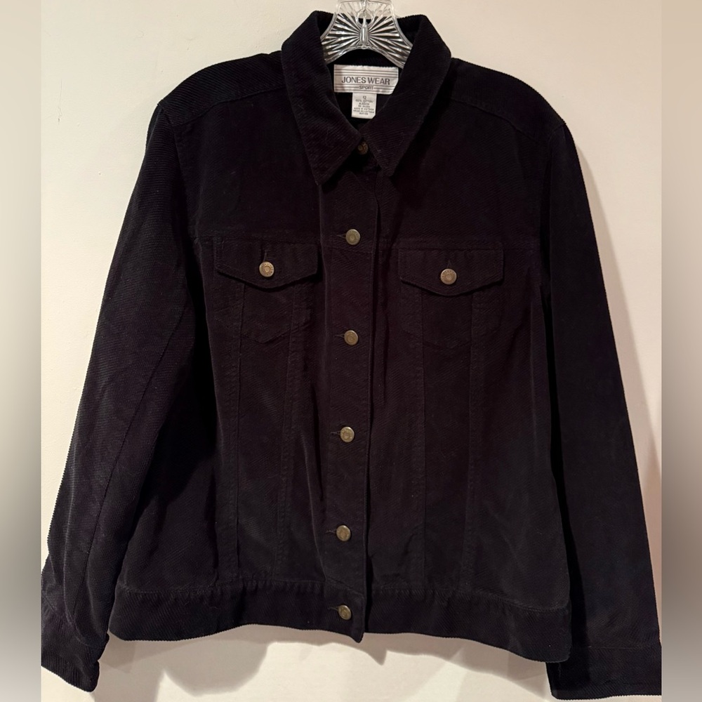 Corduroy Black Jean Jacket